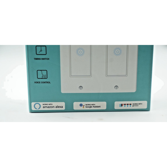 Smart WiFi Light Switch 2 Gang Works with Amazon Alexa - Yeewell - Picture 3 of 7